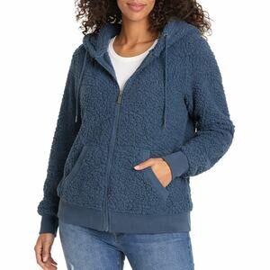 NWT Marc New York Cozy Fleece Hoodie Blue XXL